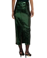 Boss by Hugo Women's Sequin Relaxed-Fit Maxi Skirt