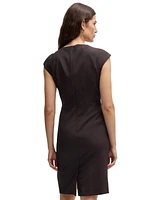 Boss by Hugo Women's Virgin-Wool Slim-Fit Dress