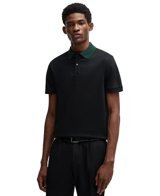 Boss by Hugo Men's Mercerized-Cotton Slim-Fit Polo