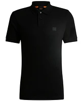 Boss by Hugo Men's Slim-Fit Stretch-Cotton Logo Patch Polo Shirt