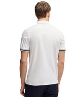 Boss by Hugo Men's Contrast Tipping Interlock-Cotton Polo Shirt