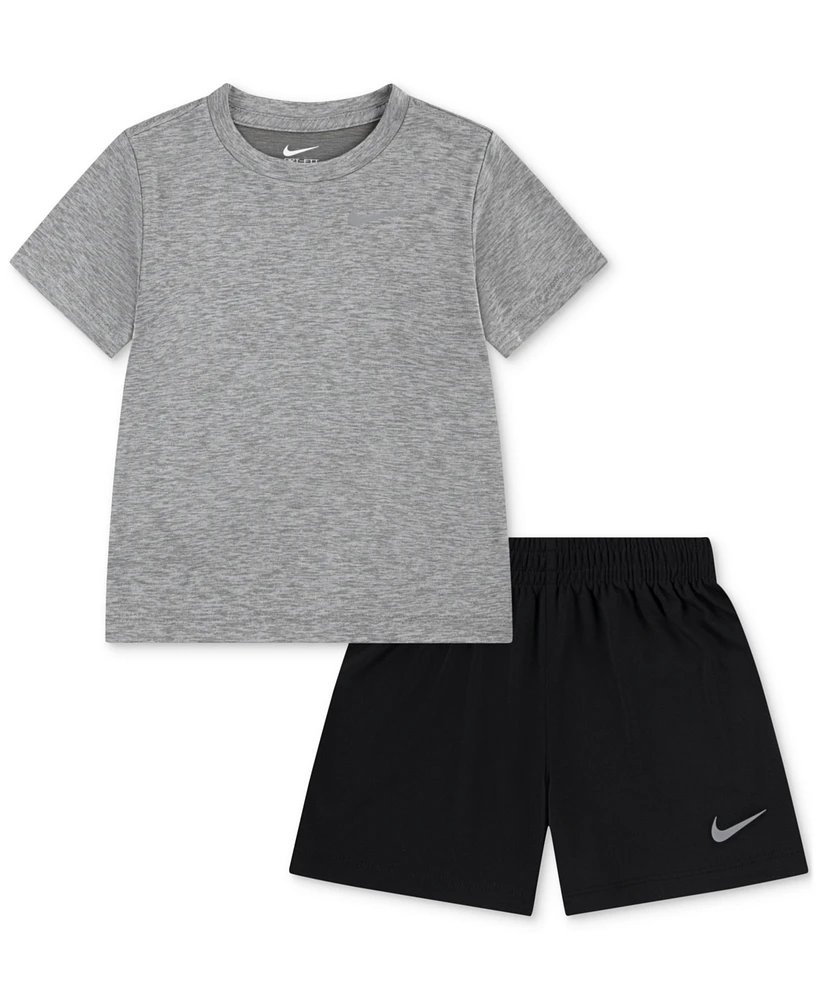 Nike Toddler Boys Dri-fit T-Shirt & Shorts, 2 Piece Set