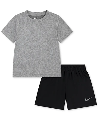 Nike Toddler Boys Dri-fit T-Shirt & Shorts, 2 Piece Set