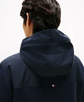 Tommy Hilfiger Men's Relaxed Fit Mixed Media Harrington Jacket