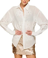 Line & Dot Women's Naida Sequin Mini Skirt