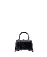 Pre-Owned Balenciaga Hourglass Top Handle Bag Embossed Leather