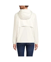 Lands' End Women's Packable Water Resistant Upf 50 Windbreaker Jacket