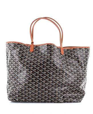 Pre-Owned Goyard Gm Saint Louis Tote Printed Coated Canvas