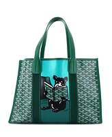 Pre-Owned Goyard Mm Villette Tote Printed Coated Canvas