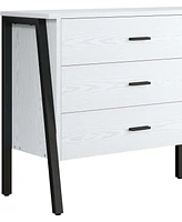 6 Drawers storage for bathroom, 59" Chest of Drawers, White