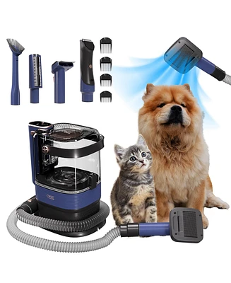 Premium Pet Grooming Vacuum Kit & Dog Clippers & Dog Brush for Shedding