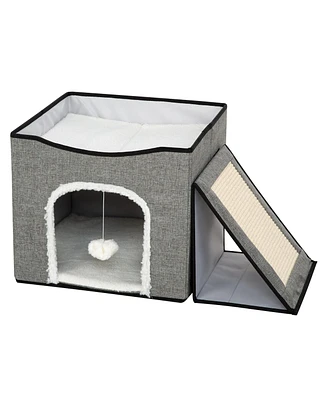 Foldable Cat Condo & Play Center
