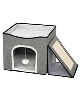 Foldable Cat Condo & Play Center
