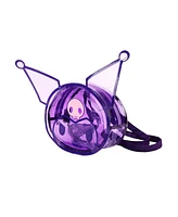 Kuromi Character Head Adult Clear Purple Pvc 12" Mini Backpack