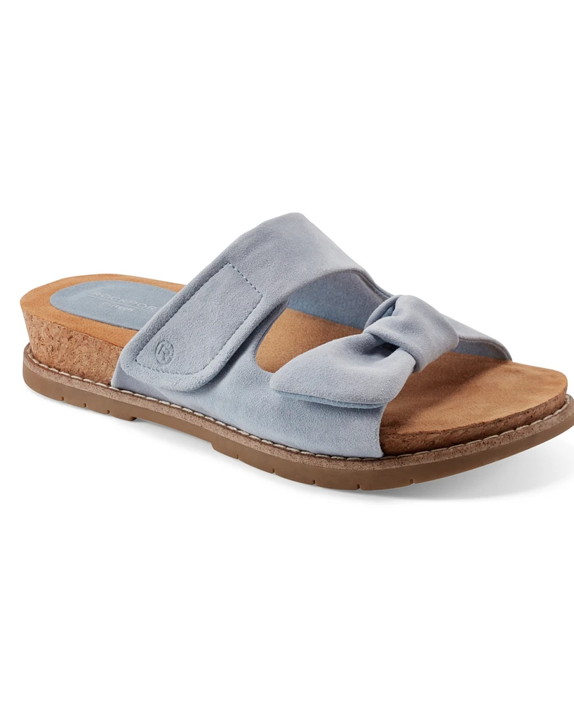 Rockport Women's Zova Slip-On Casual Flat Sandals