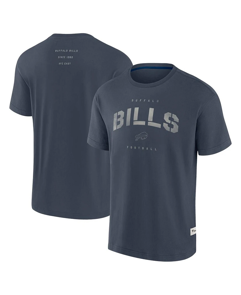 Fanatics Men's Navy Buffalo Bills Elements Weathered Tonal Future Ground T-Shirt