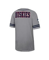 Colosseum Men's Gray UConn Huskies Free Spirited Baseball Jersey