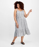 Absolutely Famous Trendy Plus Printed Midi Dress