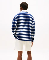Tommy Hilfiger Men's Relaxed-Fit Stripe Rugby Sweatshirt