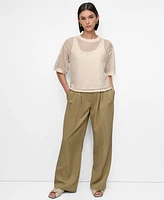 Dkny Women's Crochet Knit Top