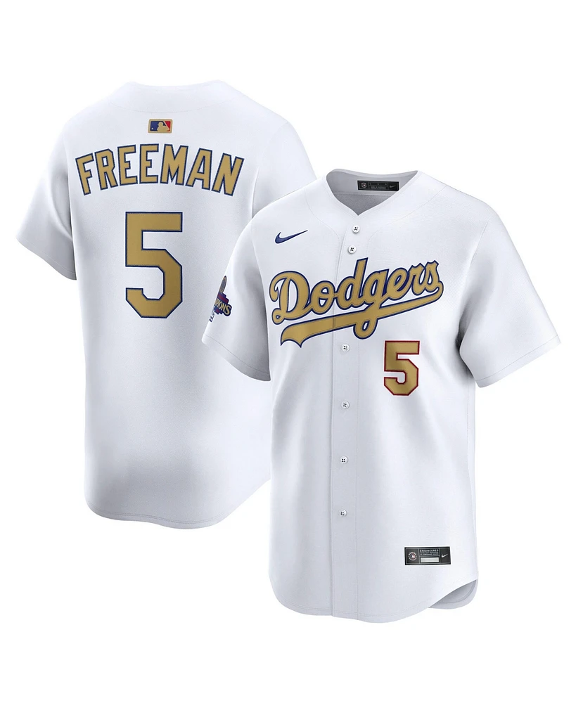 Nike Men's Freddie Freeman White Los Angeles Dodgers 2025 Gold Collection Limited Jersey