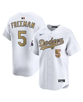 Nike Men's Freddie Freeman White Los Angeles Dodgers 2025 Gold Collection Limited Jersey