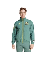 Adidas Men's Green Jamaica National Team Varsity Pack Full-Zip Track Jacket