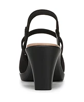 LifeStride Women's Evoke Block Heel Slingback Pumps