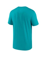 Nike Men's Aqua Miami Dolphins Big Tall Blitz Legend Icon T-Shirt