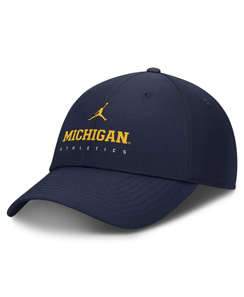 Jordan Men's Navy Michigan Wolverines Club Performance Adjustable Hat