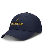 Jordan Men's Navy Michigan Wolverines Club Performance Adjustable Hat