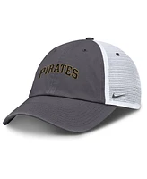 Nike Men's Gray Pittsburgh Pirates Wordmark Club Adjustable Trucker Hat