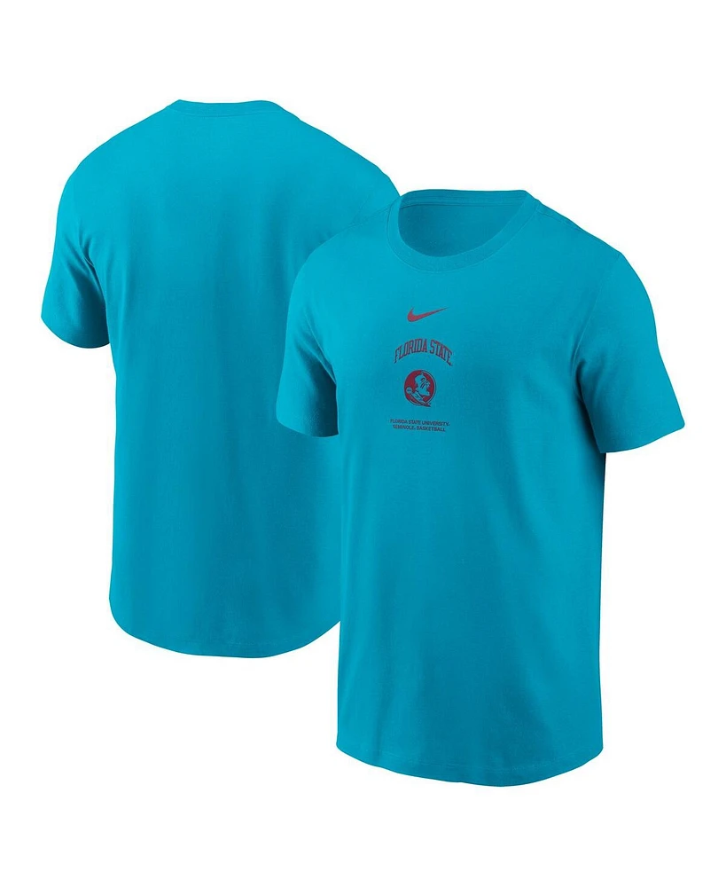 Nike Men's Turquoise Florida State Seminoles On-Court Basketball T-Shirt