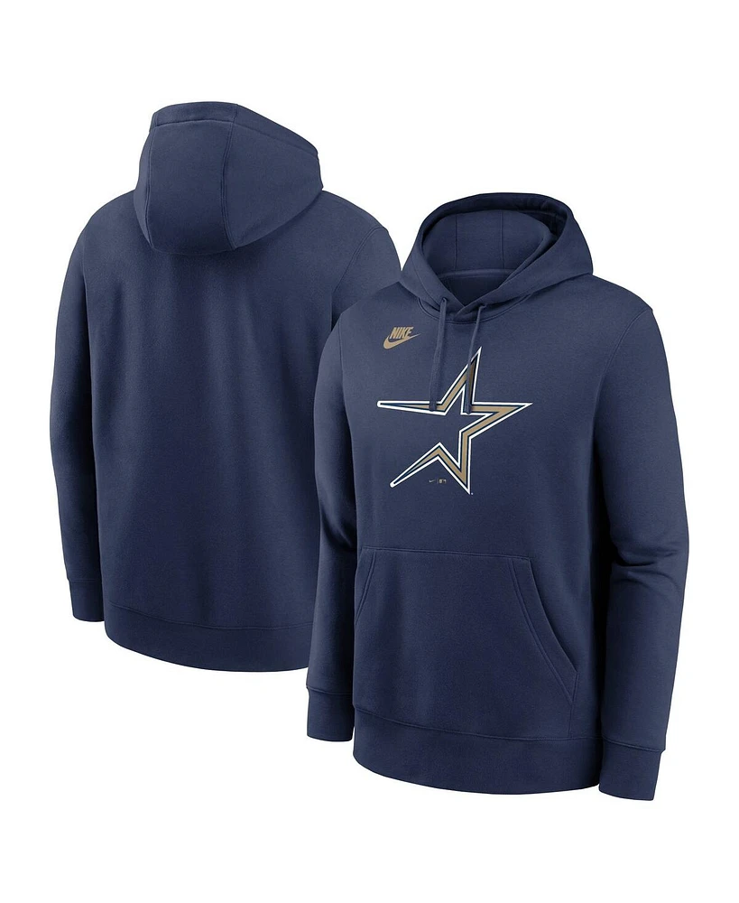 Nike Men's Navy Houston Astros Cooperstown Collection Logo Club Pullover Hoodie