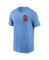 Nike Men's Light Blue St. Louis Cardinals 2-Hit T-Shirt