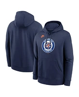 Nike Men's Navy Detroit Tigers Cooperstown Collection Logo Club Pullover Hoodie