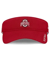 Nike Men's and Women's Scarlet Ohio State Buckeyes 2025 Dugout Softball Ace Performance Adjustable Visor Hat