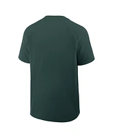 Nike Men's Green Athletics Authentic Collection Raglan Short Sleeve Windshirt