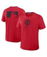 Nike Men's Red Minnesota Twins Authentic Collection Early Work Tri-Blend Performance T-Shirt