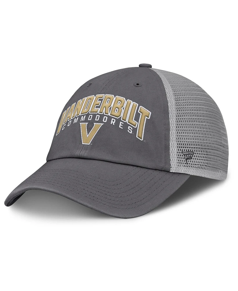 Fanatics Men's Charcoal Vanderbilt Commodores Ionic Trucker Adjustable Hat