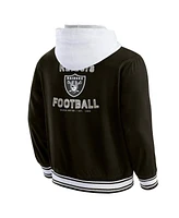 Fanatics Men's Darius Rucker Collection by Black Las Vegas Raiders Full-Snap Hoodie Jacket