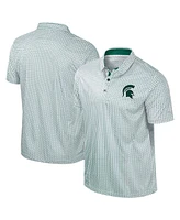 Colosseum Men's Green Michigan State Spartans Big Tall Marty Rival Polo Shirt