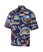 Reyn Spooner Men's Navy 2024 Mlb All-Star Game Button-Up Polo Shirt