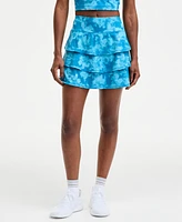 Id Ideology Women's Abstract Printed Flounce Skort, Exclusively at Macy's