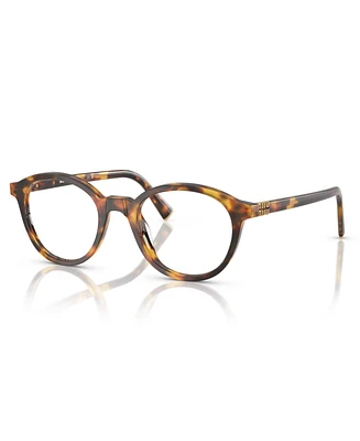Miu Women's Round Eyeglasses, Mu 02WVF