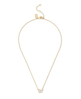 Coach Signature Faux Stone Butterfly Pendant Necklace