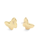 Coach Signature Mother of Pearl Butterfly Stud Earrings