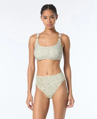 Michael Michael Kors Womens U Neck Bikini Top High Waist Bottoms