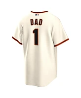 Nike Men's White San Francisco Giants 1 Dad Home Replica Jersey