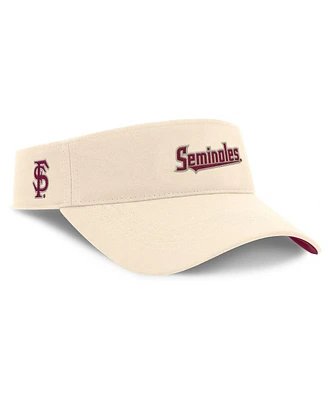 Nike Men's Natural Florida State Seminoles Primetime Ace Adjustable Visor Hat